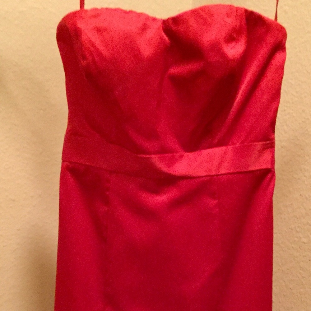 Red satiny Limited brand dress
